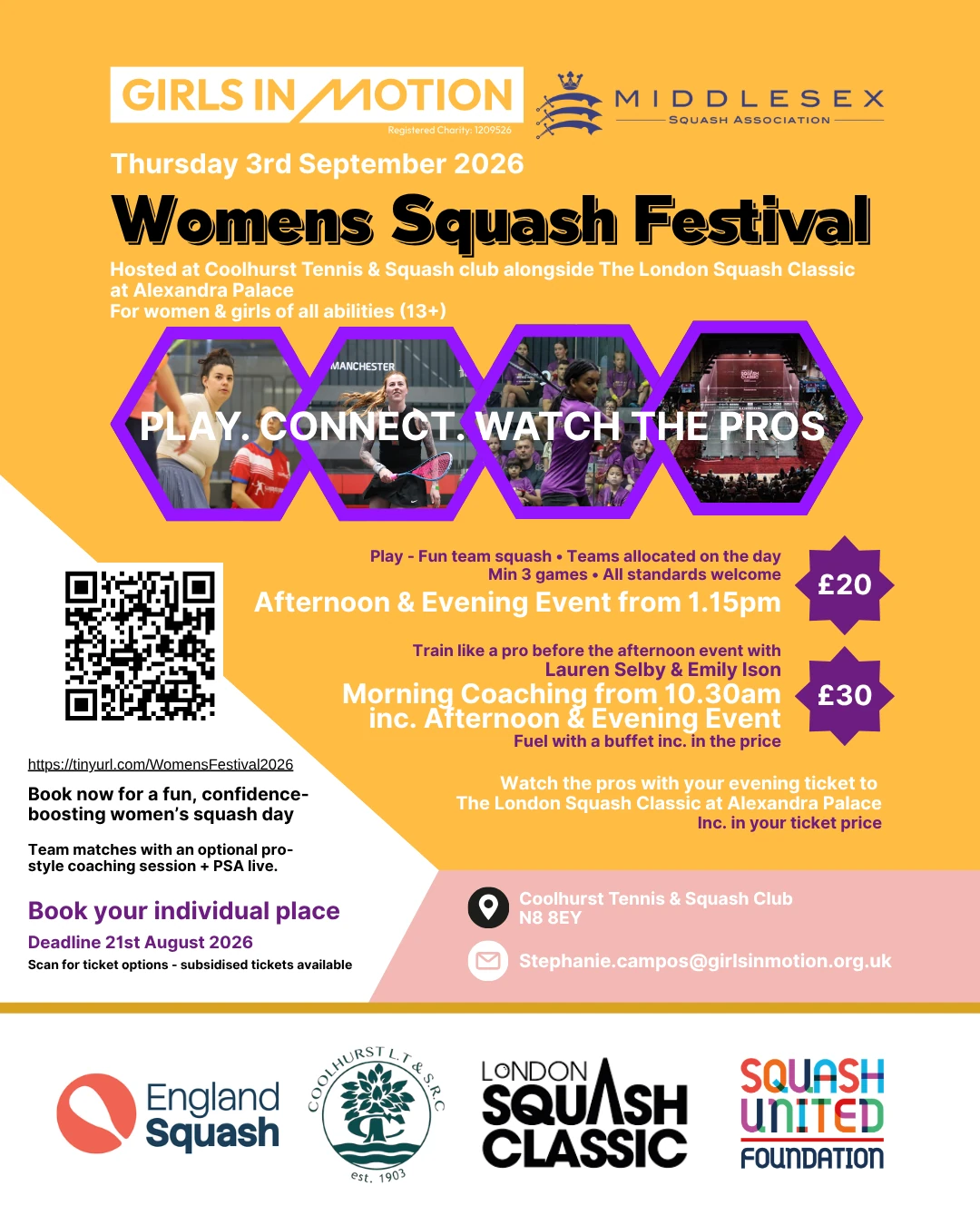Women's Squash Festival – Coolhurst and The London Squash Classic